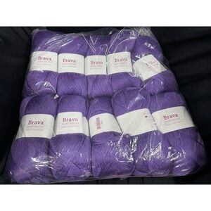 Lot Of 10 Knit Picks Brava Sport Weight Yarn Acrylic, 273 Yards, Freesia